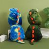 Children's Plush Backpack with Removable Hood Fun Dinosaur Theme Children's Toy School Bag for Preschool or Short Trip