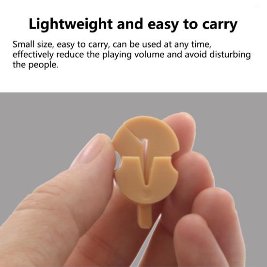 Violin Mute Rubber Wear Resistant Compact Size High Stability Super Soft Practice Portable