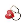 New Creative Stethoscope Enamel Clothing Pins for Women Red Heart Black Tube Women's Brooches Fashion Jewelry Suit Accessories