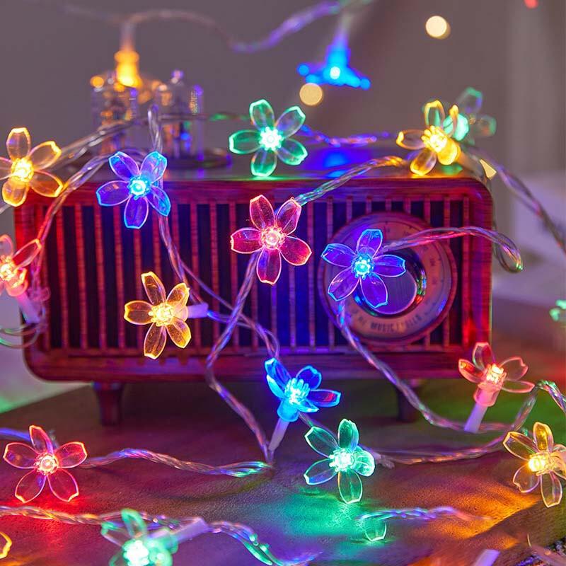 Changbaosen Christmas Cherry Blossom Solar String Lights