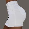 High Waist Denim Skirts For Womens Jeans Button Pockets Mini Skirt Ladies Bodycon Skirts Femme