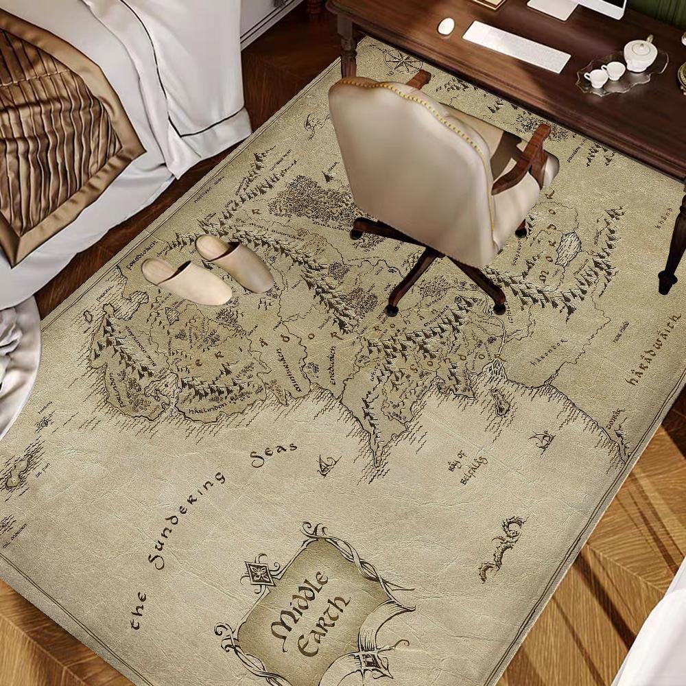 L-Lords Game Rings Hallway Carpet Retro Multiple Choice Living Room Kitchen Rug Non-Slip Welcome Rug