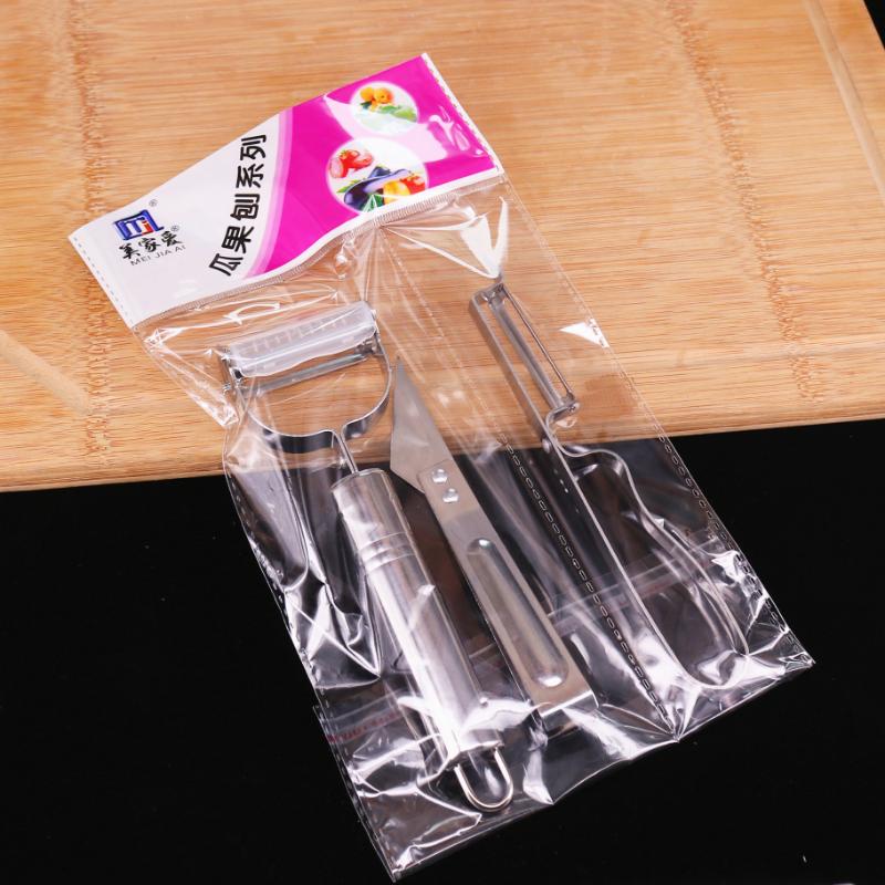 Scraper Wholesale Multifunctional Household Stainless Steel Pig Hair Clip Melon Fruit Planer Potato Parper Three-piece Set