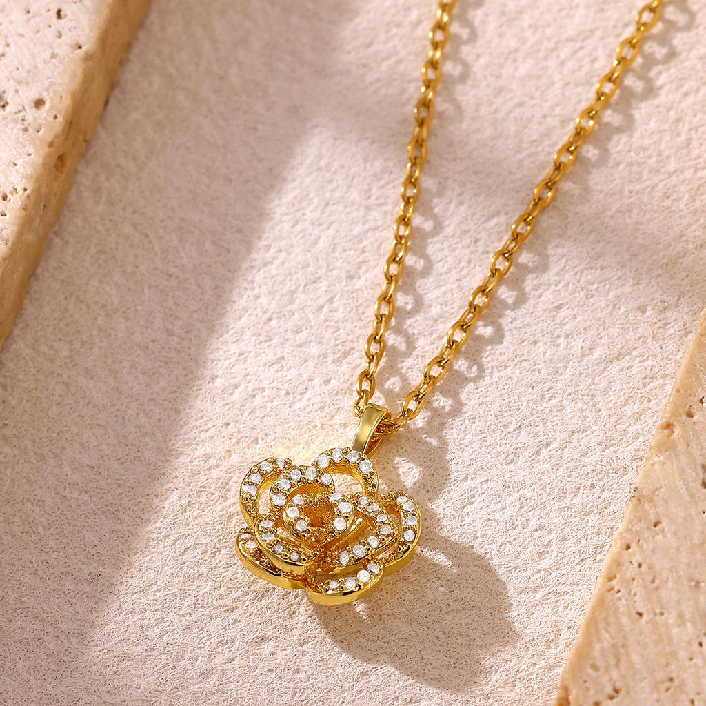 Gold Color Mom Necklace Colorful Butterfly Women Charm Red CZ Heart Musical Note Pendant Dainty Jewelry For Mather Birthday Gift