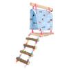 Pet Hammock Tent Colorful Climbing Exercise Small Pet Hanging Nest with Ladder for Parrot Hamster