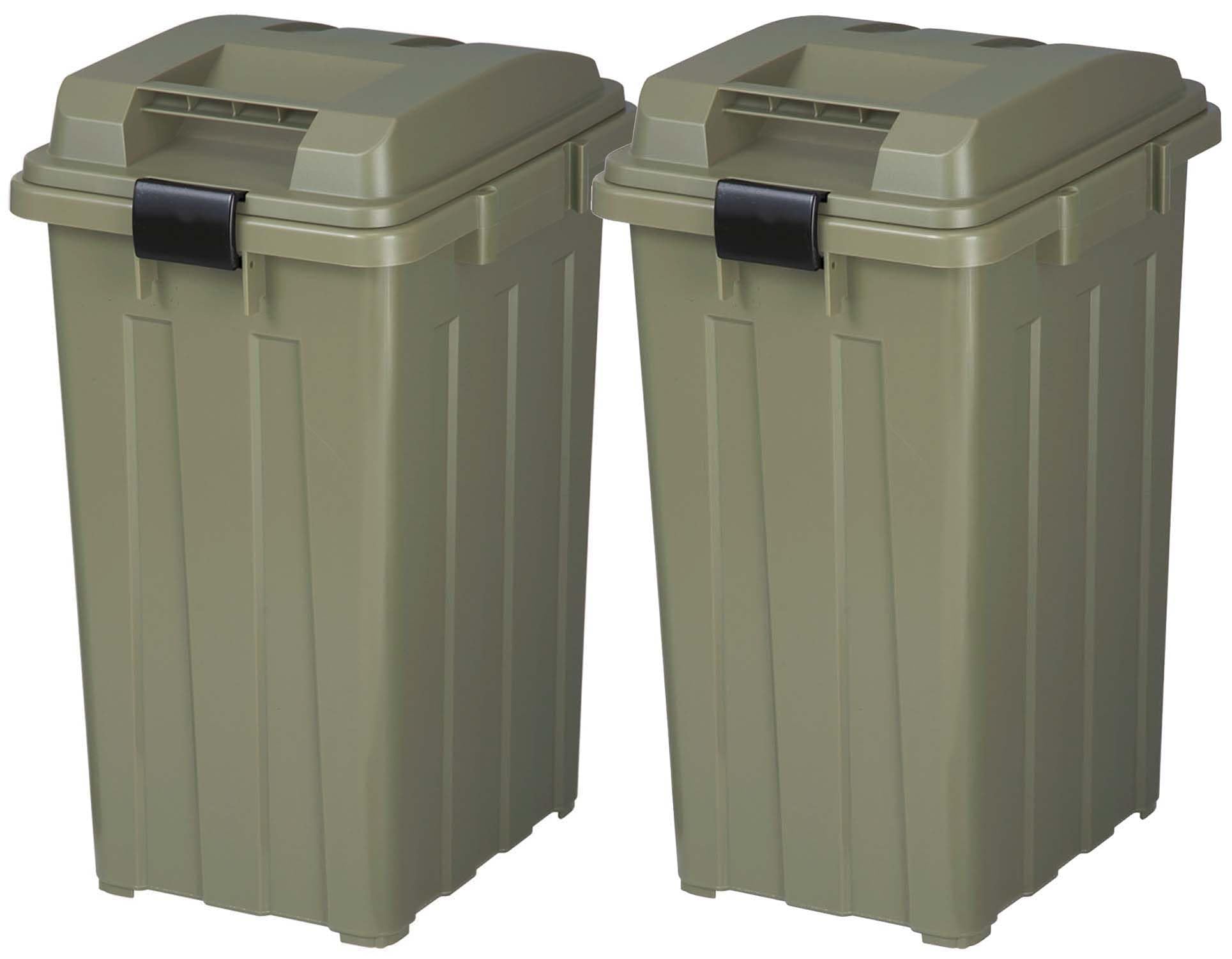 

Мусорный бак TONBO Shinki Gosei Tombo с набором из 45 контейнеров цвета хаки шириной x глубиной x высотой, произведен в Японии, с возможностью соединения, ручка, литры, зеленый, 2, 33,5 41,5