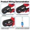 Multifunctional Crimping Tool Wire Stripper Portable Ferrule Crimper Pliers for Home Electrician Daily Use