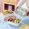 304 Stainless Steel Bento Lunch Box for Students and Office Workers - Microwave Safe and Leakproof