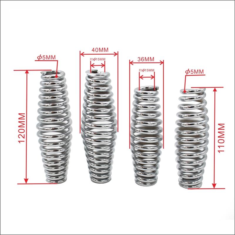 2PCS Bicycle Modification Spring Wire 5mm Heavy Drum Shock Absorber Fork Bike Restoration Lowriders Compression Spring