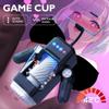 New Male Masturbator Game Cup with Phone Stand 10 Modes and Self-heating Vibrating Masturbator Vaginal Tube Male Sex Toys