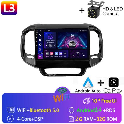 Android14 Auto Car Radio For FIAT Toro 2017 - 2021 Multimedia Navigation GPS 4G WIFI Carplay Player Carplay Stereo 2Din DVD