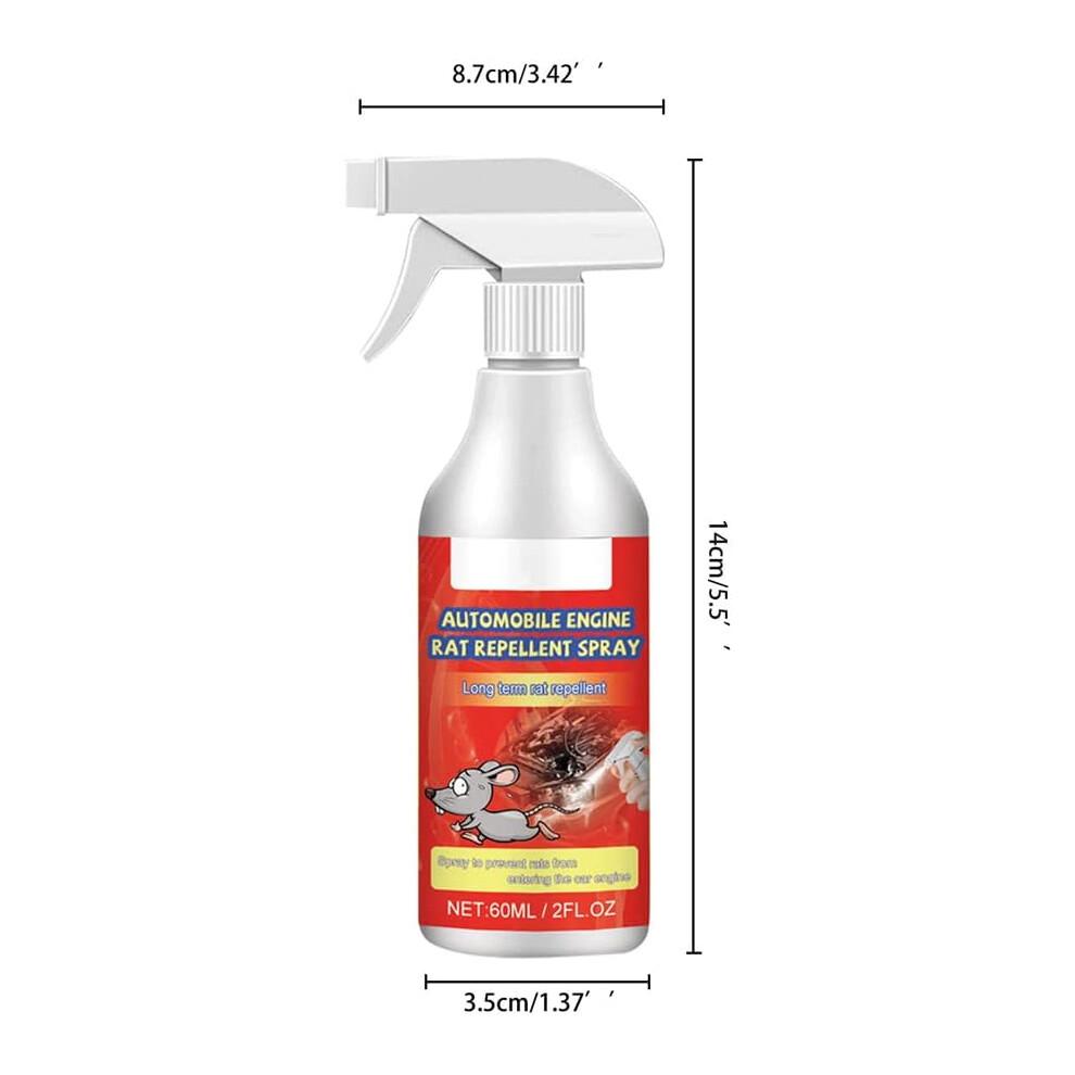Spray anti-souris et ratons laveurs, efficace contre les animaux domestiques qui rongent les tissus, pour une utilisation intérieure et extérieure