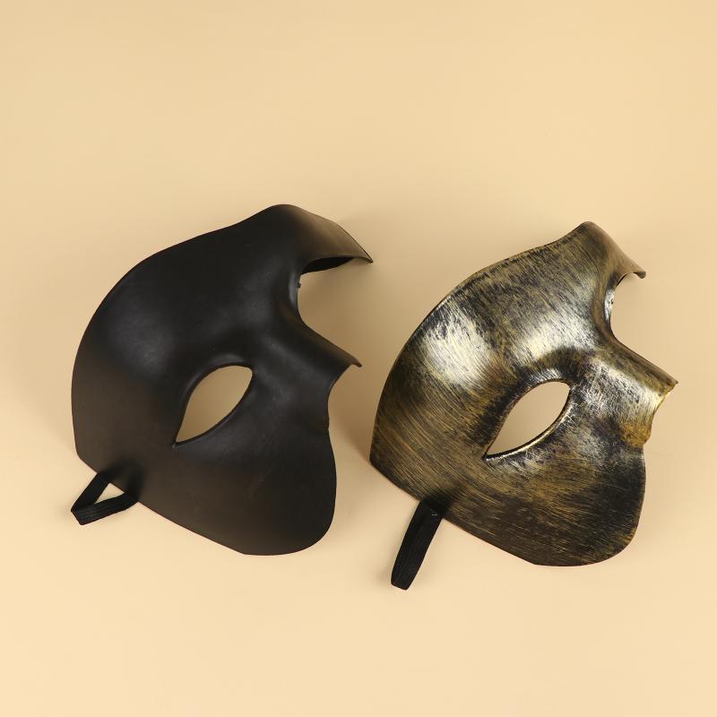 Lightweight Durable Half Face Phantom Mask High Quality for Masquerade Cosplay Halloween Costume Use