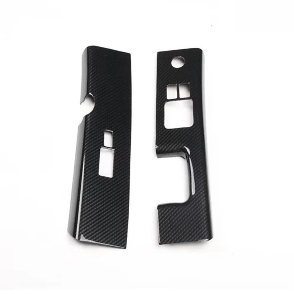2x Carbon Fiber Look Interior Window Switch Covers For Nissan 350Z Z33 2006-2008