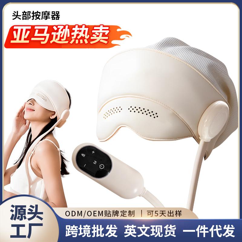 Kopfmassagegerät mit Kappe, Vollständig geschlossenes elektrisches Massagegerät, Vollautomatische Heizung, Heim-Massagehelm