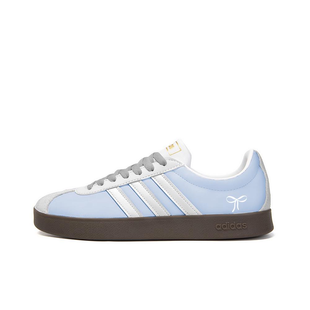 Adidas Neo VL Court 2.0 The Person I Love, Amber Slip Resistant Low top Skateboard Shoes Unisex Red White ID6015(Team189-)