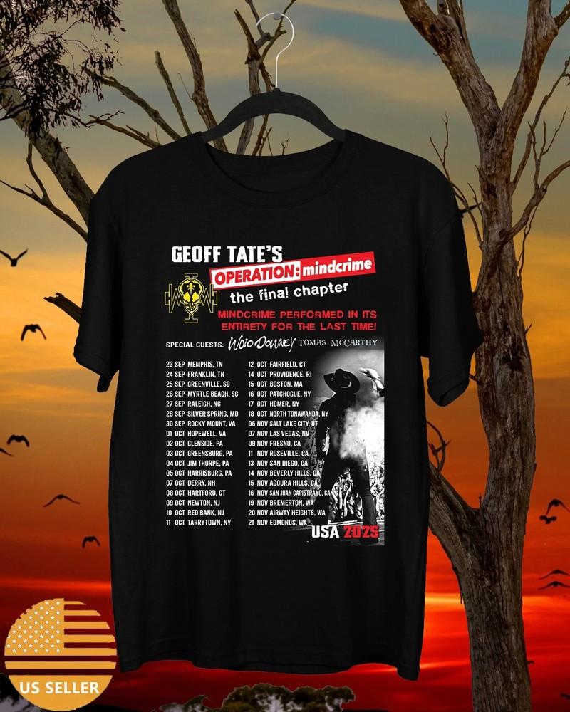 

Geoff Tate039s Operation Mindcrime The Final Chapter T Shirt Full Size S-5XL Unisex T-Shirt XXXL