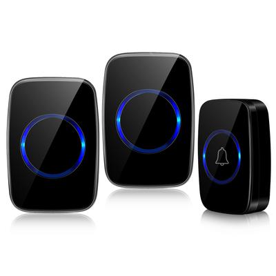 Wireless Doorbell, Ring Door Bell Chime Kit, Waterproof 2 Plug In Receiver and 1 Battery