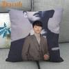 45X45cm Vincenzo Song Joong Ki KPOP Pillow Cover Square Zipper Cotton Linen Fabric Pillow Cases Bedroom Home Decorative Gift