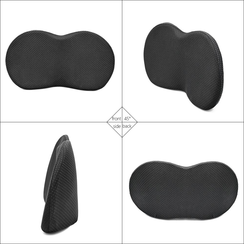 Car Seat Cushion Lumbar Support Pad Memory Foam Breathable Relief Universal Driver and Passenger Comfort Back Pain Relief