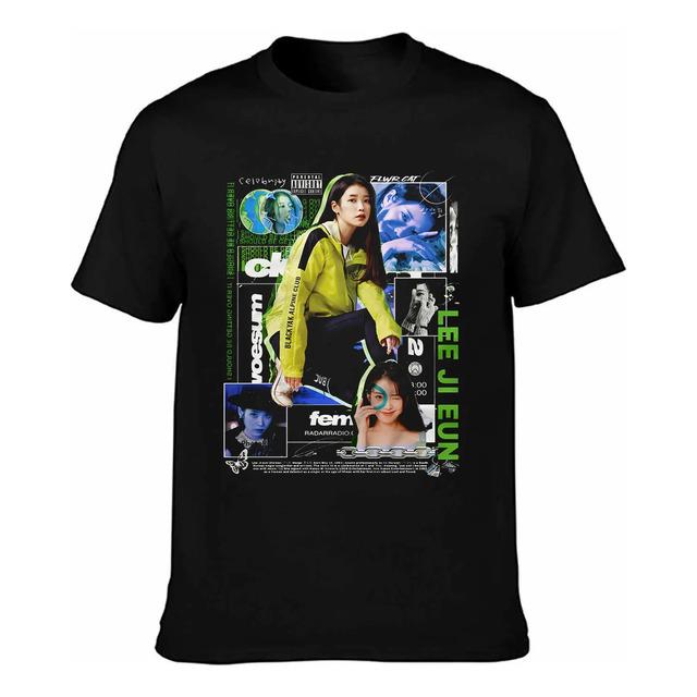 Camiseta Estampada K-pop De Iu Lee Ji Eun Collage L
