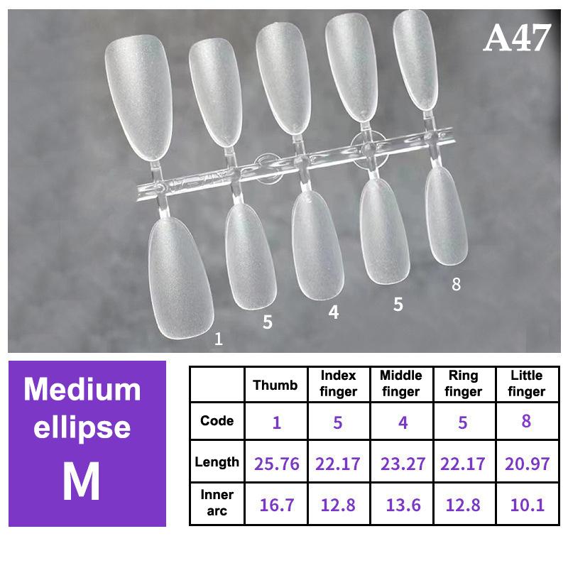 100Pcs/Box False Nails Transparent Press On Nails Coverage False Nails Tips Short Shaped Water Drop Full Sticker For Nails