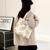 Women's Large Capacity Letter Print Handbag Nylon Shoulder Bag Student Tote Bag