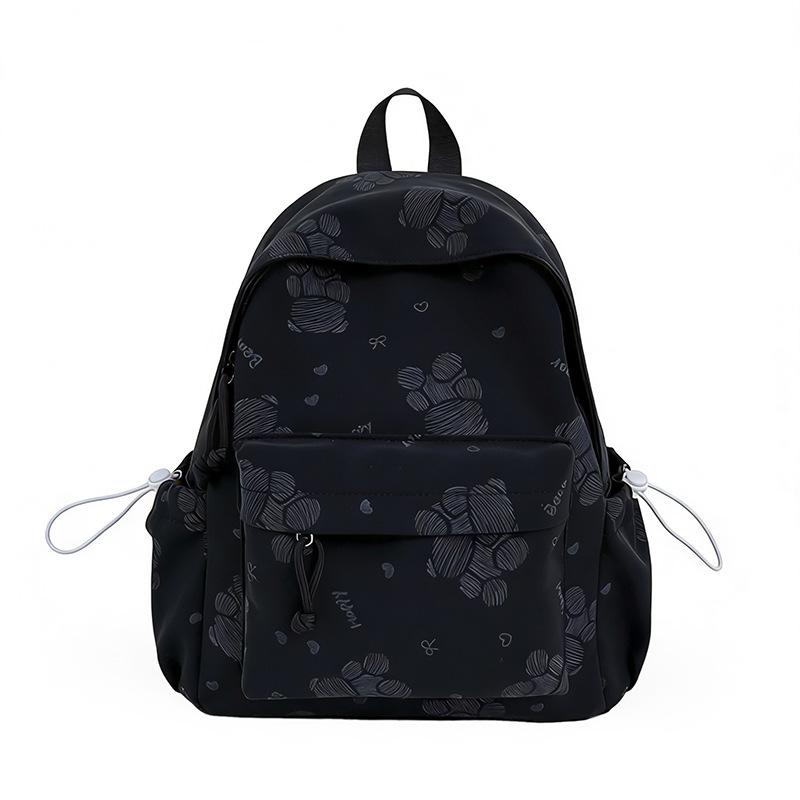 Schoolbag new backpack cute cartoon bear female high value junior high school students primary school bag light travel small backpack