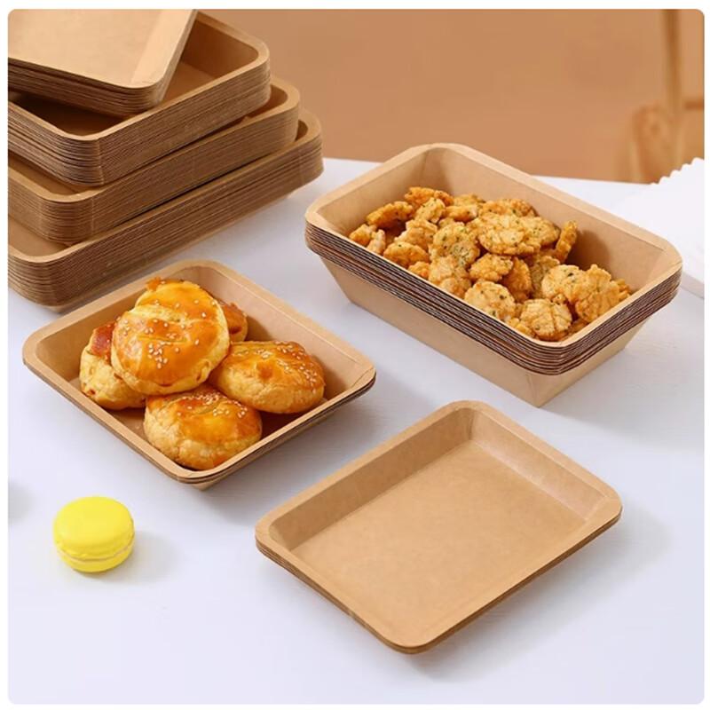 Disposable Kraft Paper Divided Food Trays