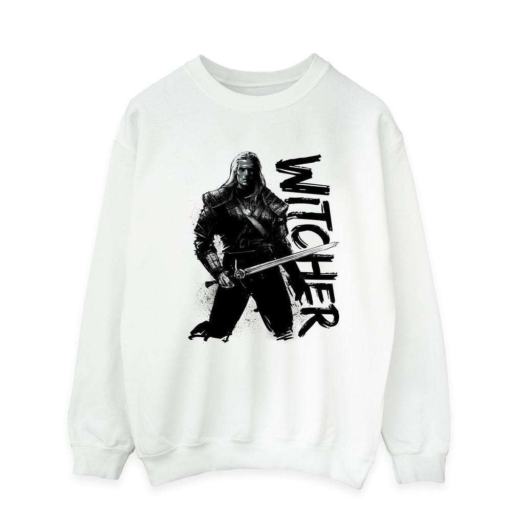 Netflix Mens The Witcher Sketch Geralt Sweatshirt