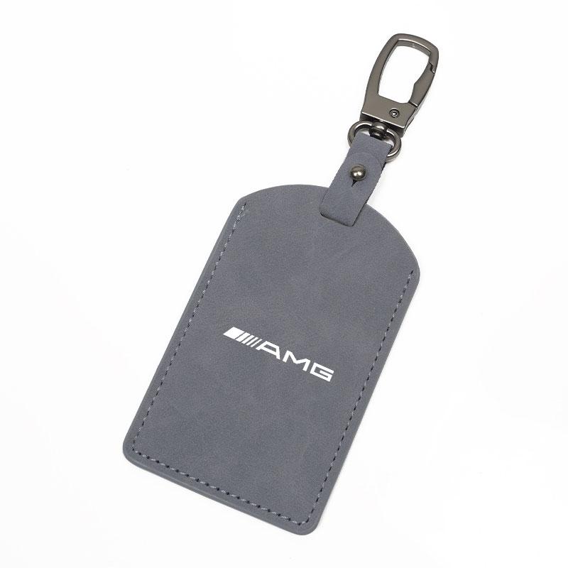 

Car Key Card Case Holder Metal Ring Keychain Accessories Sticker For Mercedes Benz AMG W223 W213 W206 W464 W247 W167 W166 W222