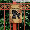 2D Flat Vintage Mother and Daughter Inspirational Quote Aluminium Metal Sign Stylish Wall Decor Mother's Day Decoration & Mother's Day Gift 8 * 12