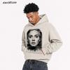 Adele Adel Direktdruck Herbst und Winter Einweich-Kapuzenpullover Vintage Blockbuster High Street Partner-Kapuzenpullover