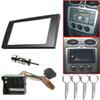 1set for Ford Double Din Stereo Fascia Fitting Kit Surround Wiring Adaptor Facia Panel Car Interior Fascias Replacement PartsGood Product