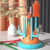 YOUKEBEI 5-in-1 Baby Bottle Brush & Drying Rack Set