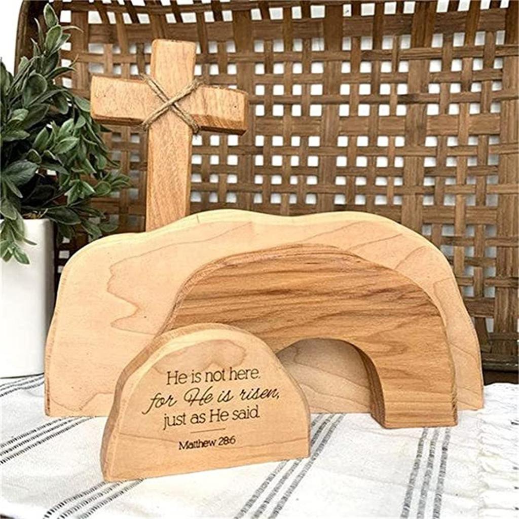 Empty Tomb Represents The Resurrectio Decoration In Easter Scenes Wooden Decorations Decoration Of Family Festival Activities