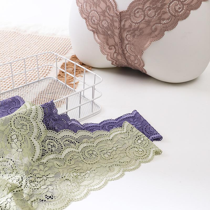 Sexy Plus Size Panties Bikini Lace Sports Thong Breathable Lightweight Seamless Women's Panties