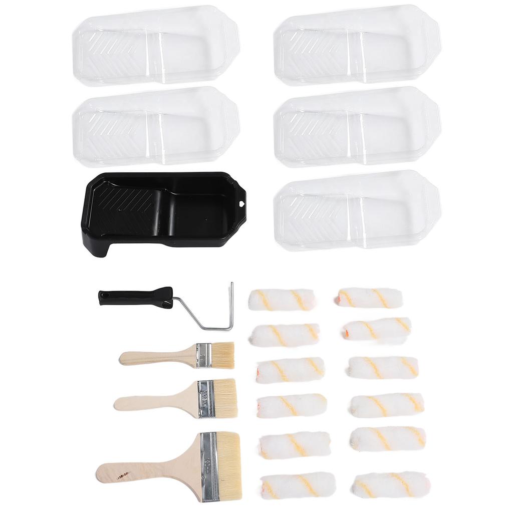 Farbroller-Set Malpinsel mit Farbwanne Heim-Malerbedarf Wandmalerrolle für Haus