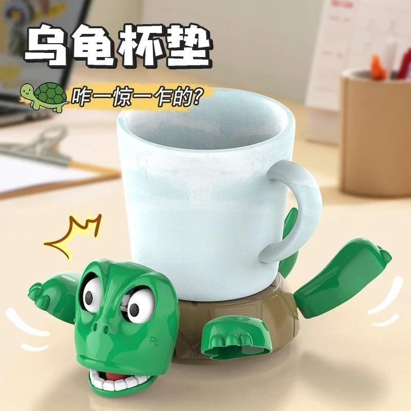 Creative Living Room Kitchen Bar Counter Desktop Turtle Coaster Press Stare Home Furnishings