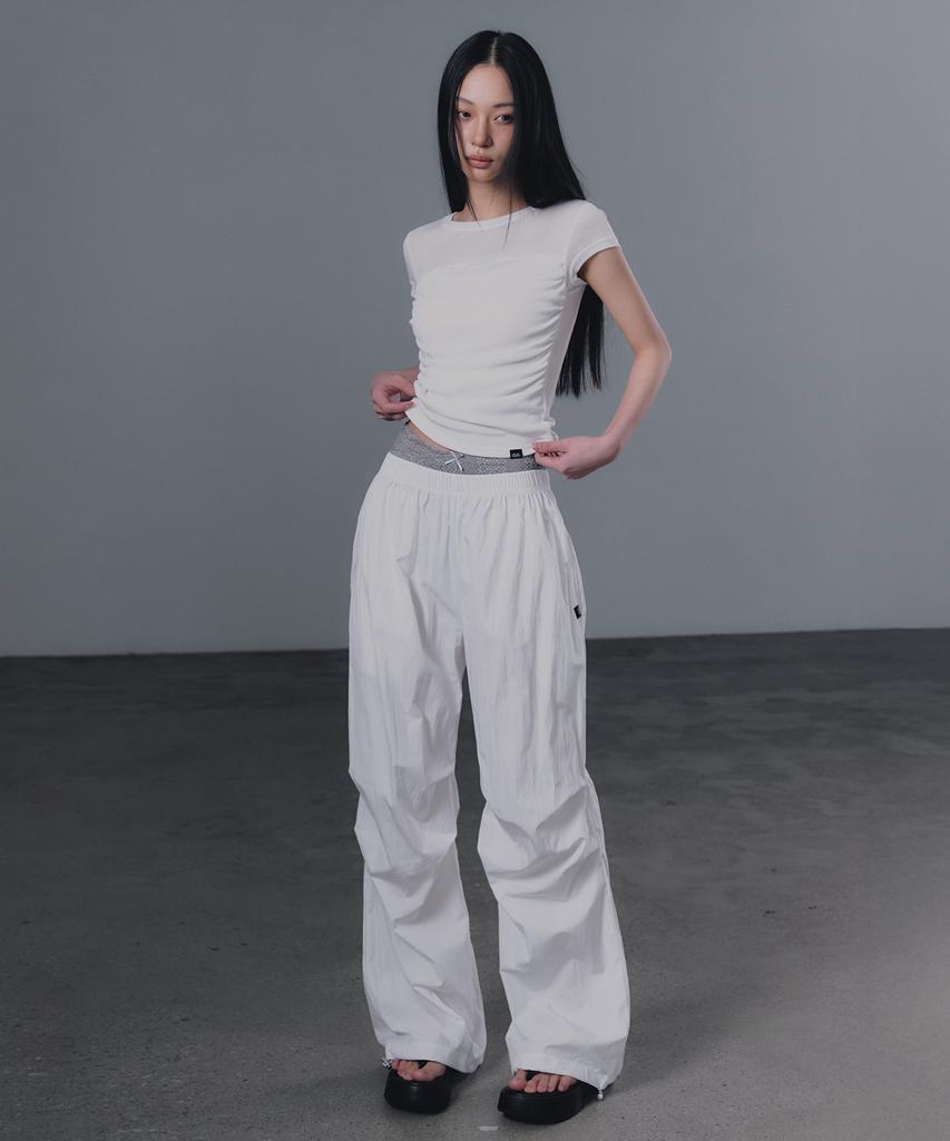 Geulouhaideu Thez Pintuck Wide & Jogger Pants
