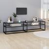 Vidaxl TV Cabinet, Transparent, 180X40X40.5 Cm, Tempered Glass
