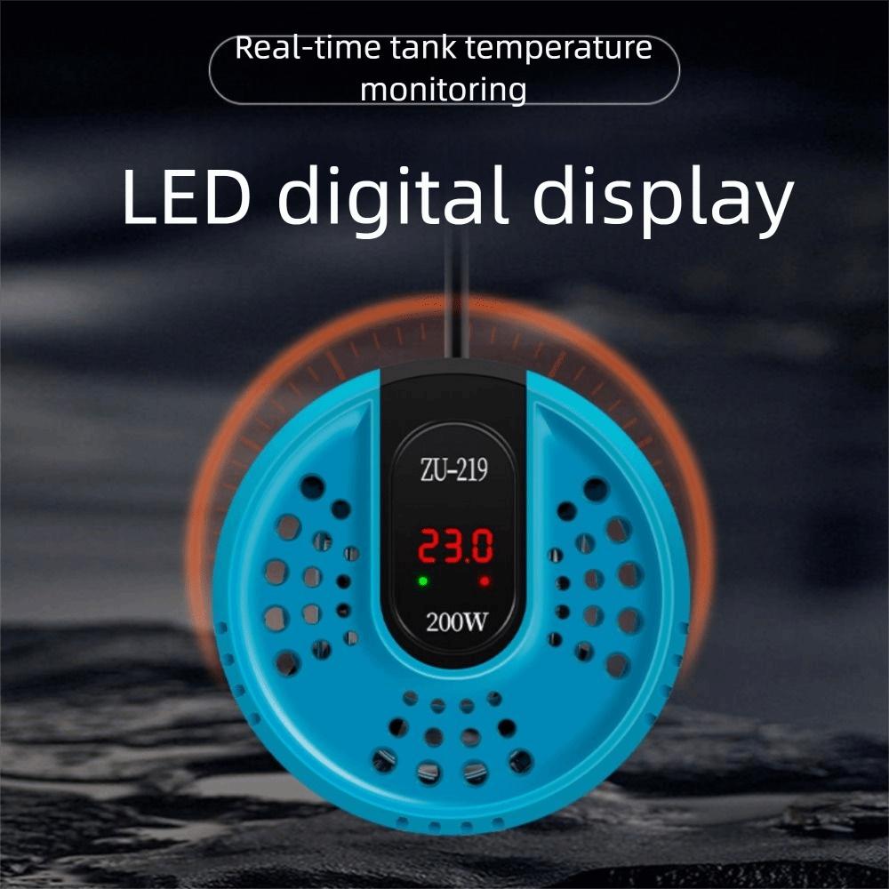 17-34°C Aquarium Turtle Heater LCD Display Adjustable Mini Aquarium Heater Low Water Level Temperature Controller