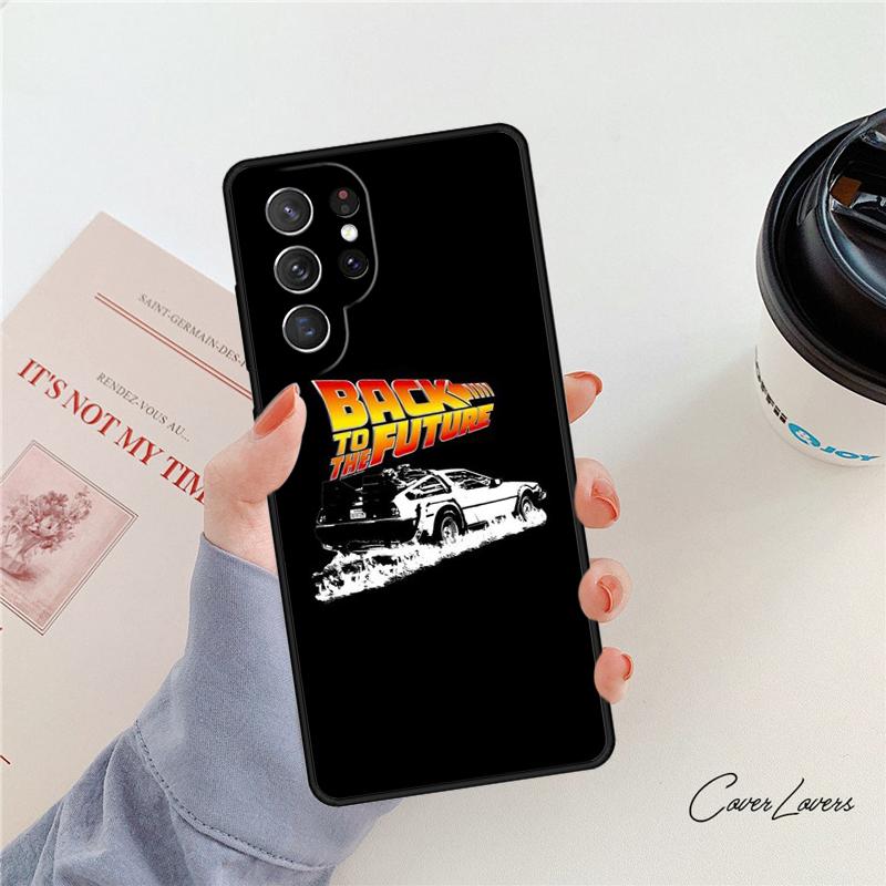 Back to the Future DeLorean phone case For Samsung Galaxy S24 S25 S23 S22 Ultra Note 10 20 Plus S20 S21 FE Cover