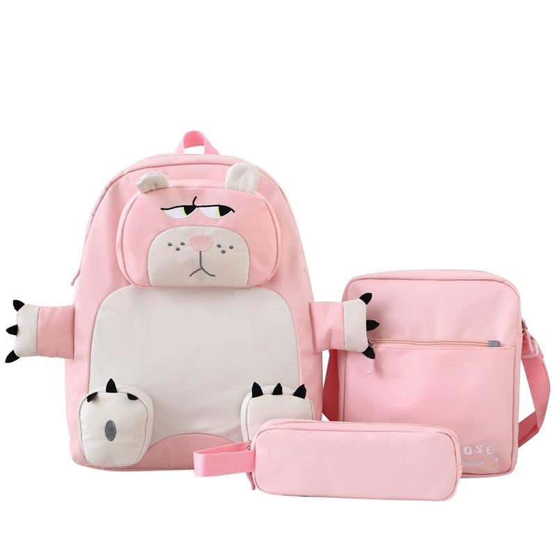 New Schoolbag Cute Large Capacity Schoolbag Women Japanese Ins Ugly Cute Backpack Niche Cartoon Elementary School Backpack