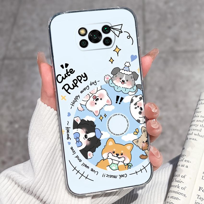 Clear Phone Case For Xiaomi Poco X3 X4 NFC X5 X6 X7 Pro F3 F4 GT F5 Soft TPU Casing Retro Pocket Watch Patterns Shockproof Shell For Xiaomi Cover Capa