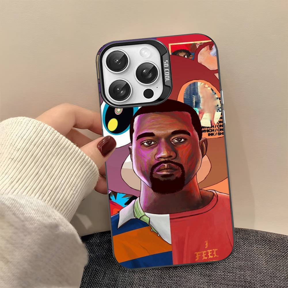

Rapper Kanye West YE Phone Case For IPhone 16 15 14 13 12 11 Pro Max 17 Plus Colorful Cover iPhone 16 pro