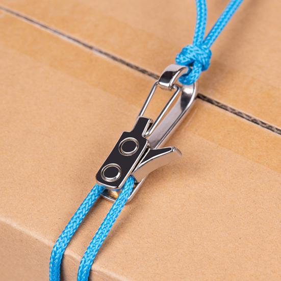 1 Set Heavy Duty Rope Tensioner, Rope Roller with 2 Reflective Nylon Cord, Metal Rope Tightening Tool for Camping, Tarps, Guy Lines, Boating