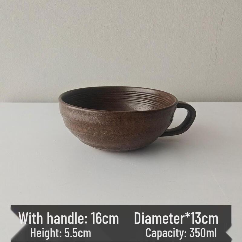 

ZISIZ Japanese Style Stoneware Salad & Dessert Bowl