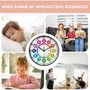 Learning Clock for Kids - Educational Analog Wall Clock, Colorful Battery Operated Time Teaching Tool for Children