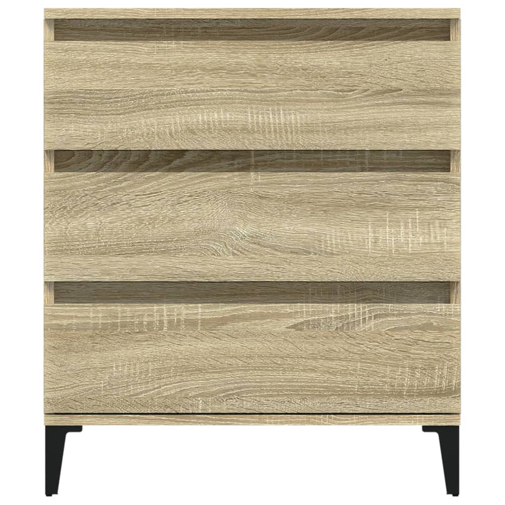 Vidaxl Chest of Drawers, Sonoma Oak, 60X35X70 Cm, Wood-Based Material